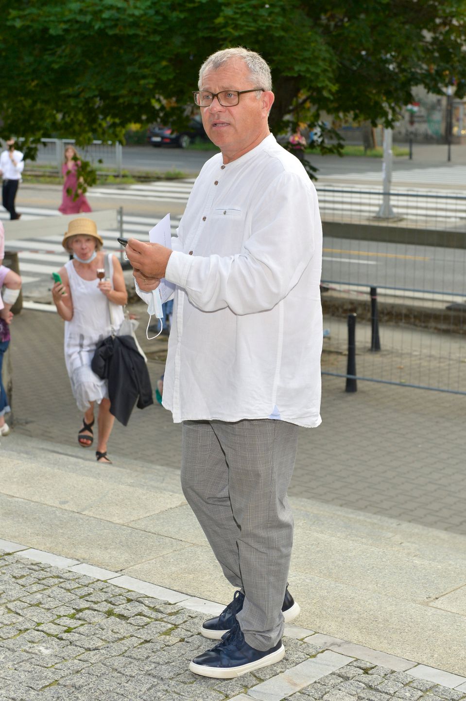 Tadeusz Chudecki  - gwiazdy na premierze spektaklu Dziewczyna z pociągu