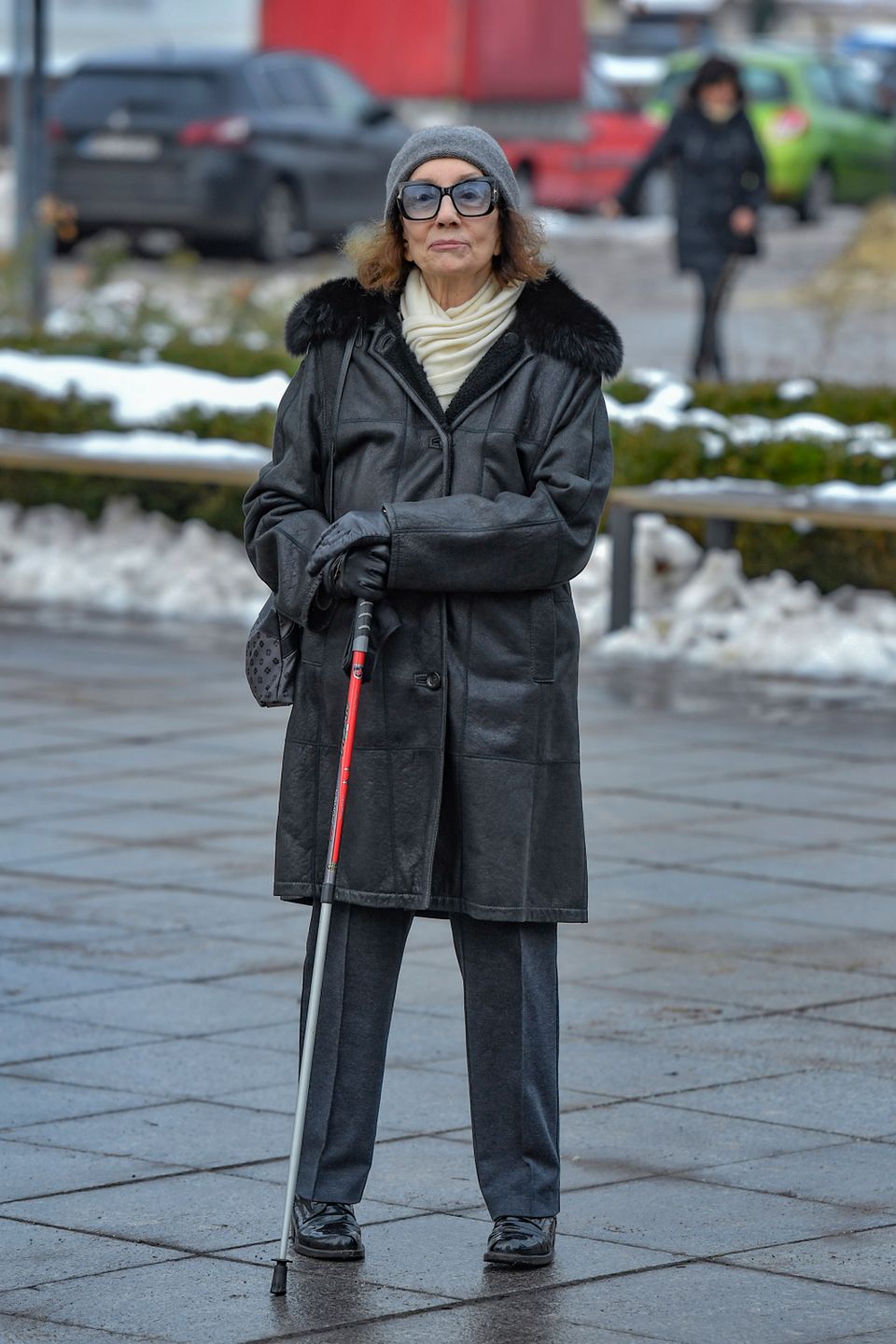 Olga Lipińska - pogrzeb Mariusza Waltera