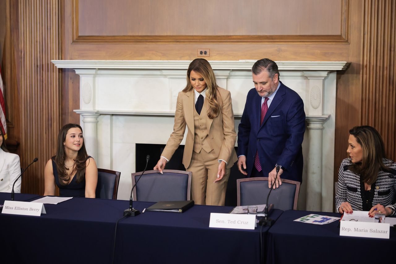 Melania Trump at a meeting in Washington