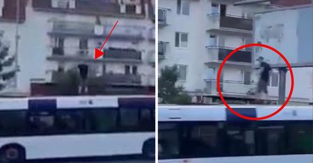 Weszli na dach jadącego autobusu. Nowe niebezpieczne wyzwanie