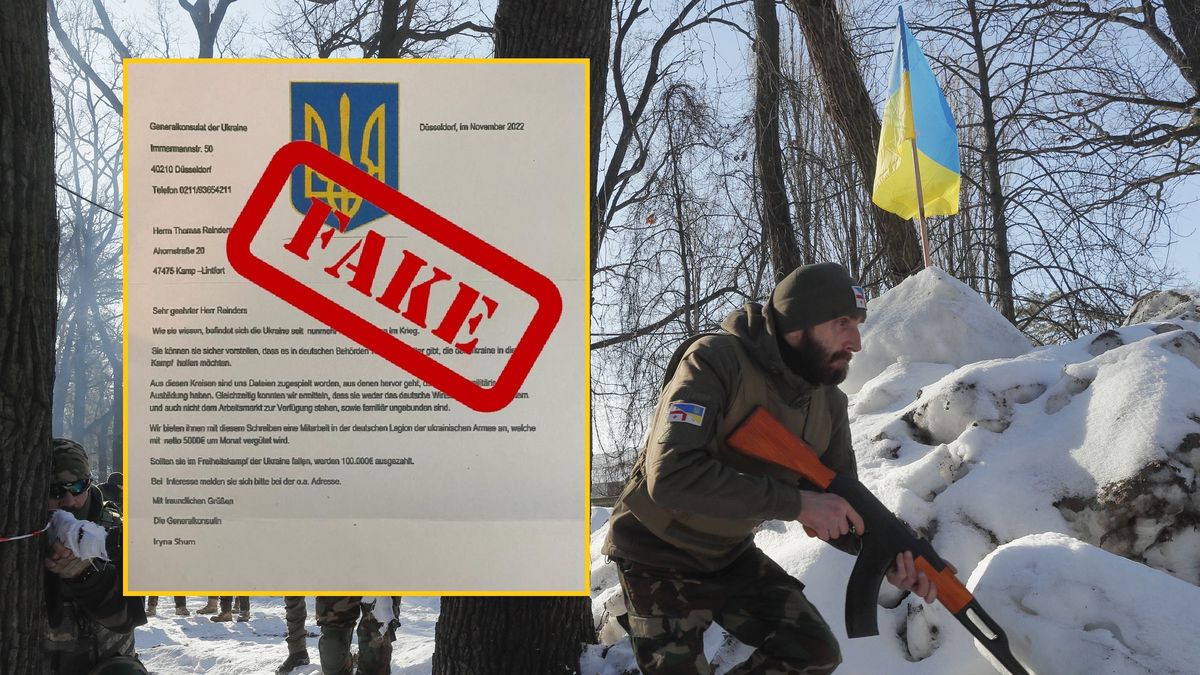 Niemcy otrzymują fejkowe zaproszenia do Międzynarodowego Legionu w Ukrainie 