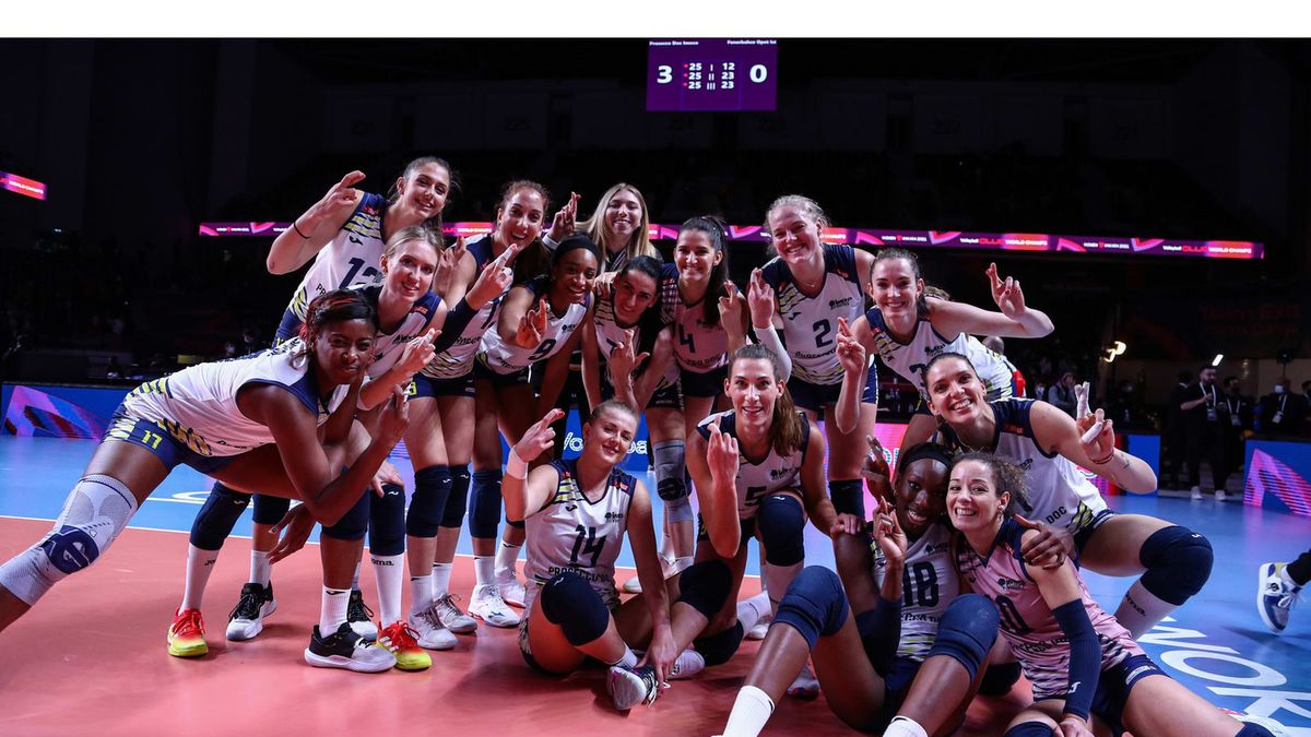 Zdjęcie okładkowe artykułu: Materiały prasowe / Volleyball World / CEV Women Club World Championship Women 2021 / Na zdjęciu: Imoco Volley Conegliano
