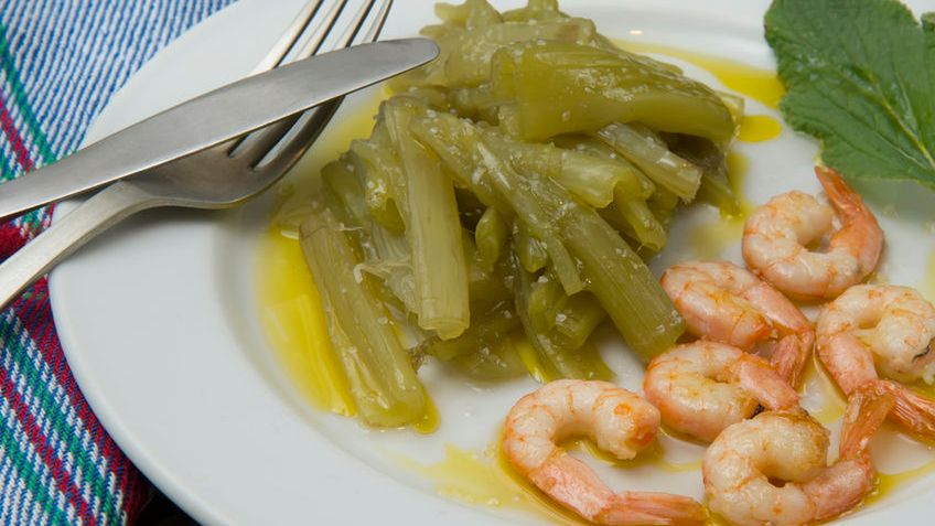 Gotowany ogórecznik bez dodatku soli, odsączony