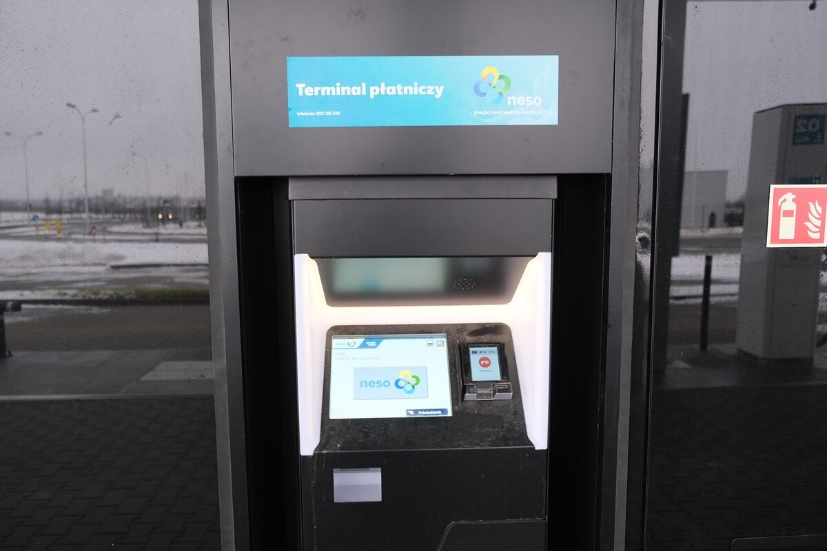 Terminal płatniczy stacji wodorowej NESO w Lublinie