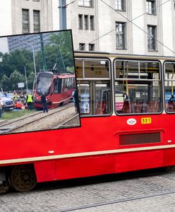 Wykolejenie tramwaju w Katowicach. Siedem osób rannych