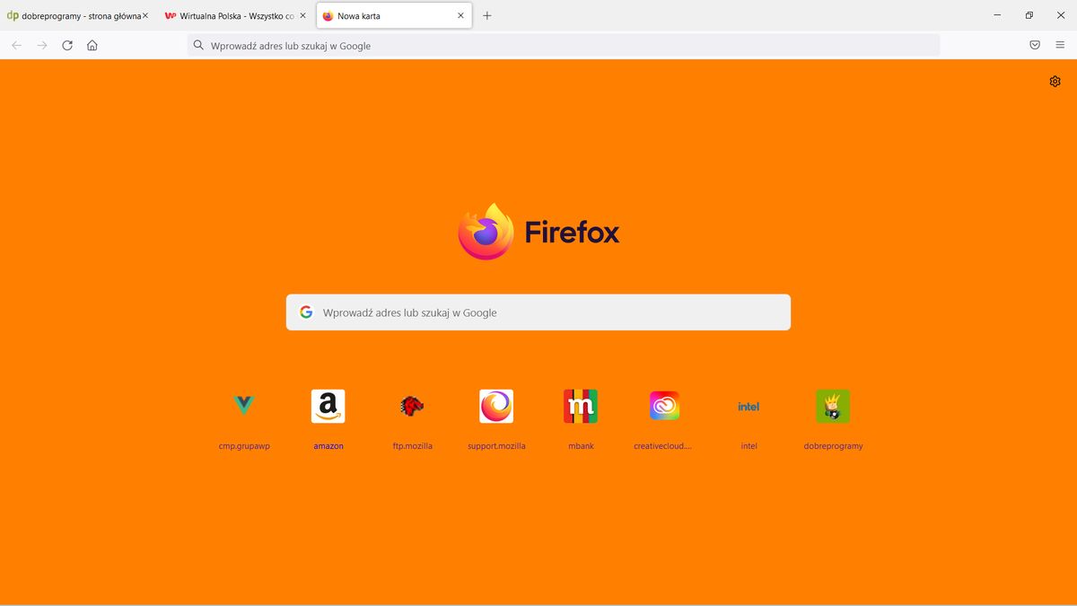 Firefox: jak zmienić kolor tła?