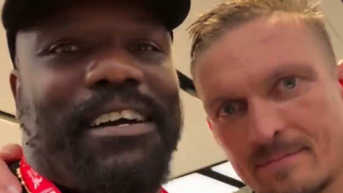 Twitter / Derek Chisora / Na zdjęciu: Dereck Chisora i Ołeksandr Usyk