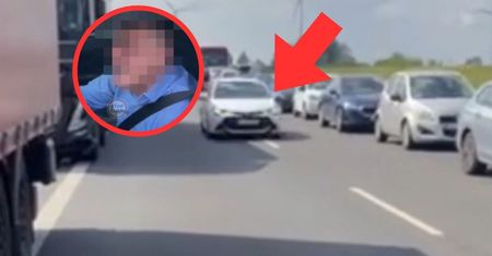 Nagranie z A2. Bezczelne zachowanie w korytarzu życia