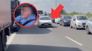 Nagranie z A2. Bezczelne zachowanie w korytarzu życia