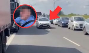 Nagranie z A2. Bezczelne zachowanie w korytarzu życia