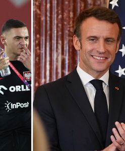 "Strzeli Lewandowski". Macron wskazał wynik meczu