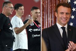 "Strzeli Lewandowski". Macron wskazał wynik meczu