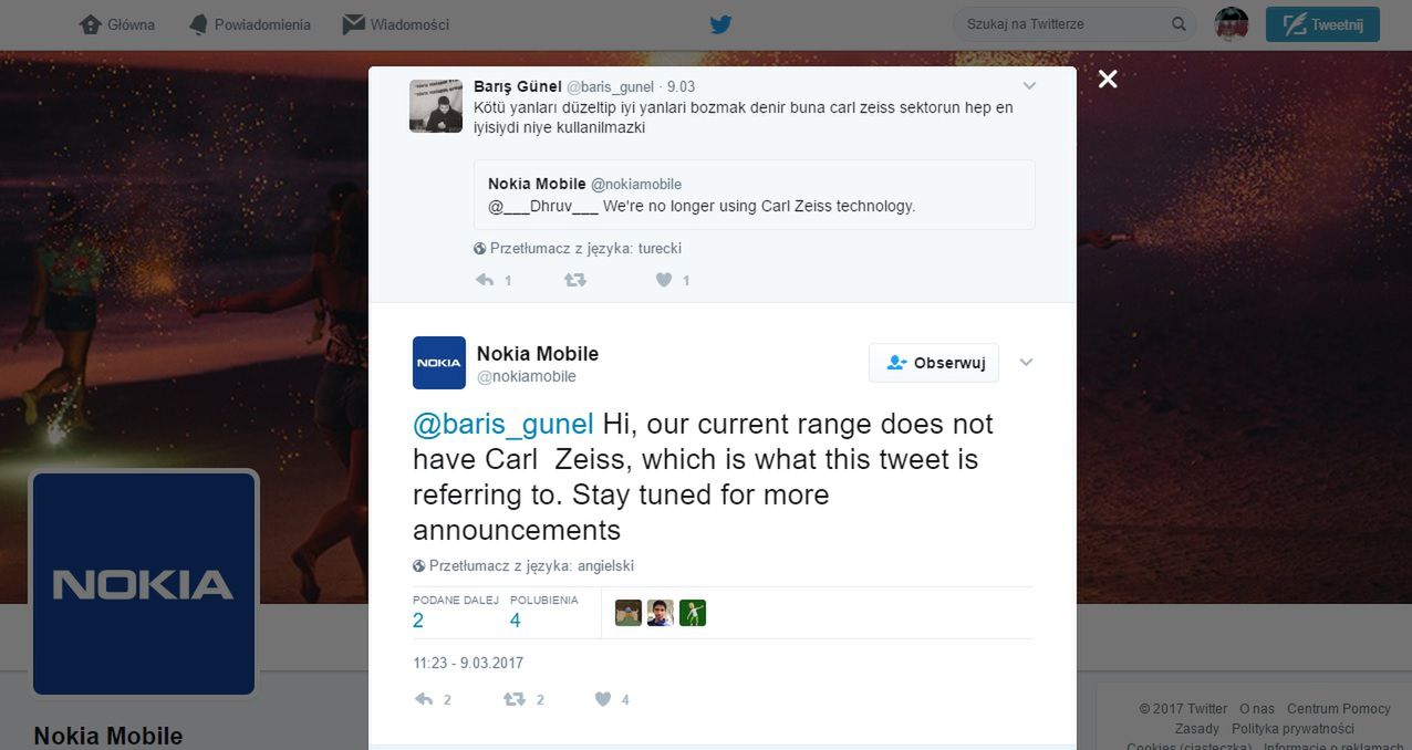 W smartfonach Nokia mogą pojawić się aparaty z optyką Zeissa 2