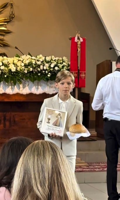 Komunia syna Karoliny Pajączkowskiej