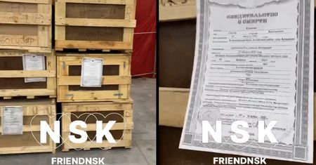 Setki grobów na lotnisku. Tak Rosjanie przewożą ciała zmarłych żołnierzy
