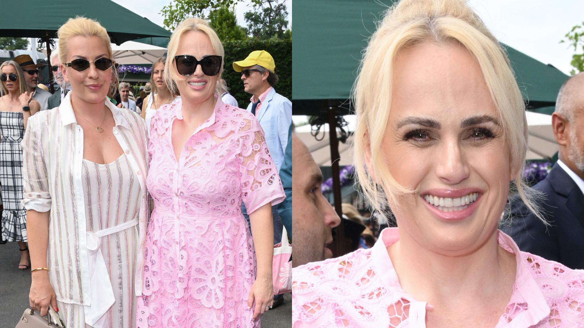 Rebel Wilson z żoną wtapiają się w tłum gości na Wimbledonie
