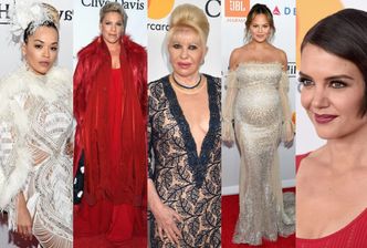 Gwiazdy bawią się na Pre-Grammy Gala: Rita Ora, Chrissy Teigen, Pink, Katie Holmes, Ivana Trump... (ZDJĘCIA)