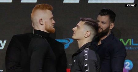 Fame MMA 9. Ponczek chce "przerobić rudego na marmoladę". Prezent na konferencji
