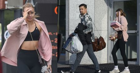 Oliwia Bieniuk OSŁANIA SIĘ przed paparazzi, opuszczając salę treningową (ZDJĘCIA)