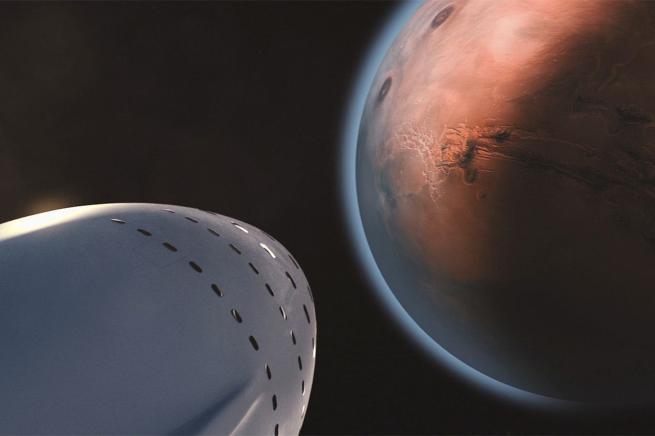Mars: visualisation of a journey to the Red Planet
