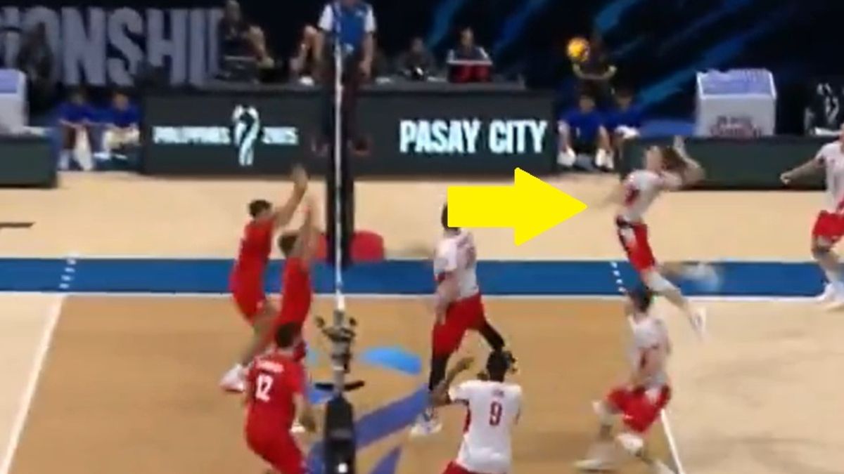 Twitter / Polsat Sport / Kamil Semeniuk w meczu Polska - Turcja