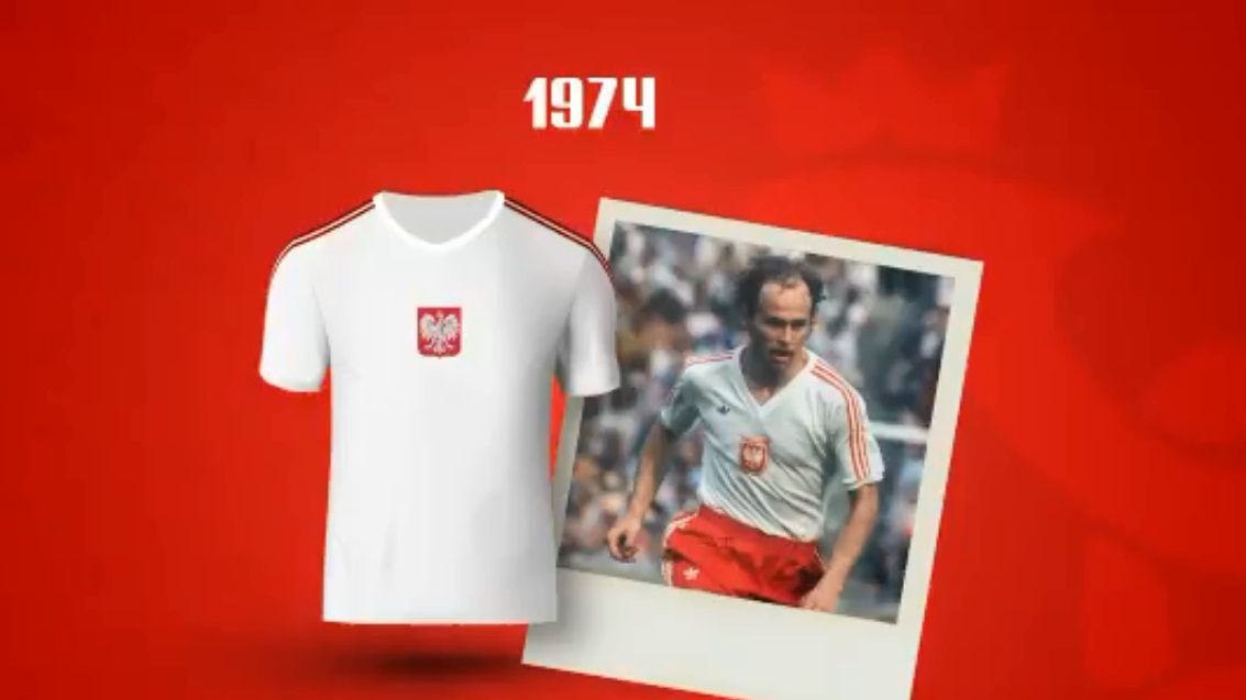 koszulka reprezentacji Polski z 1974 roku