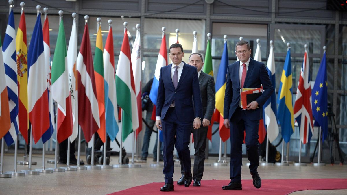 Bruksela, 23.02.2018. Mateusz Morawiecki podczas nieformalnego szczytu unijnych przywódców.