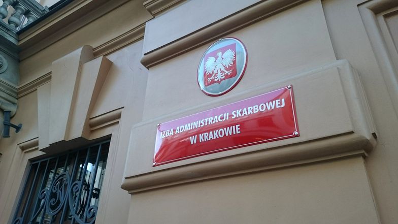 Izba Administracji Skarbowej w Krakowie przy ul. Wiślnej 7.