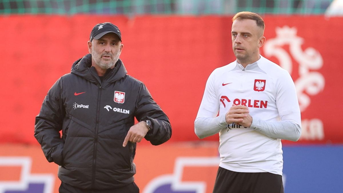 Michał Probierz (L) i Kamil Grosicki (P)