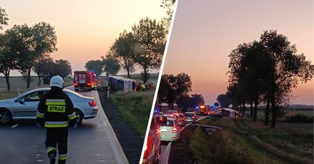 Wypadek autokaru na Dolnym Śląsku. Lądował śmigłowiec LPR