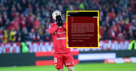 Po meczu zamieścił wulgarne wpisy. Teraz wydał oświadczenie