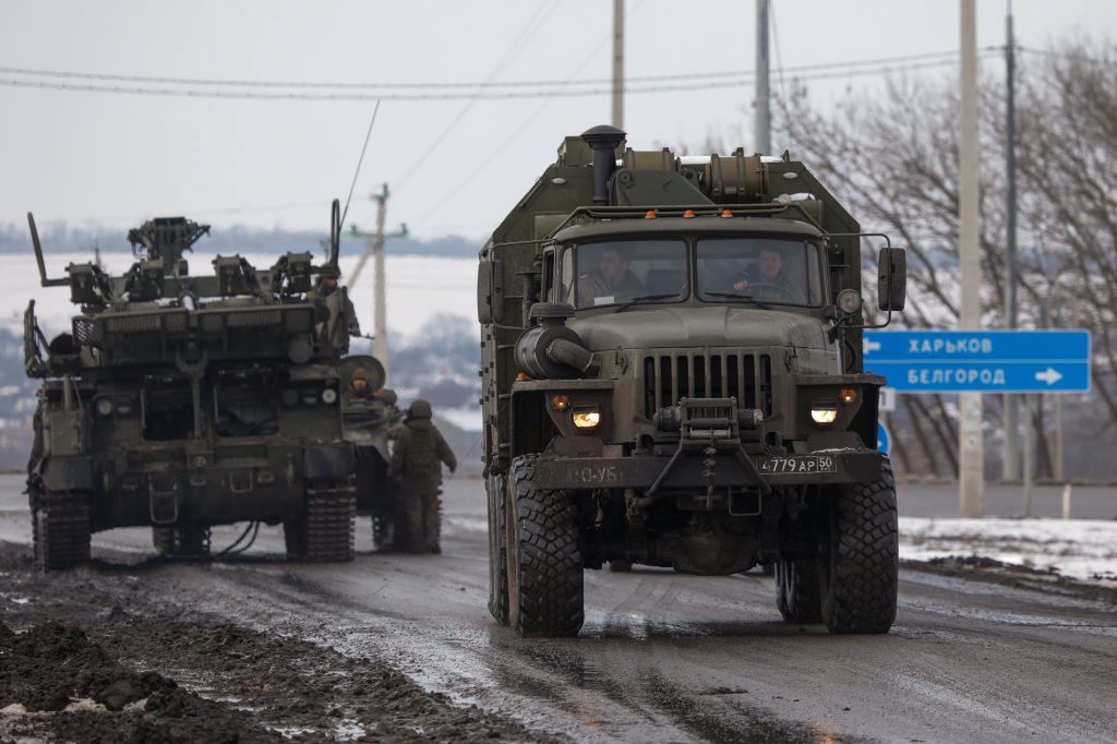 Rosyjskie wojska w drodze do Ukrainy 