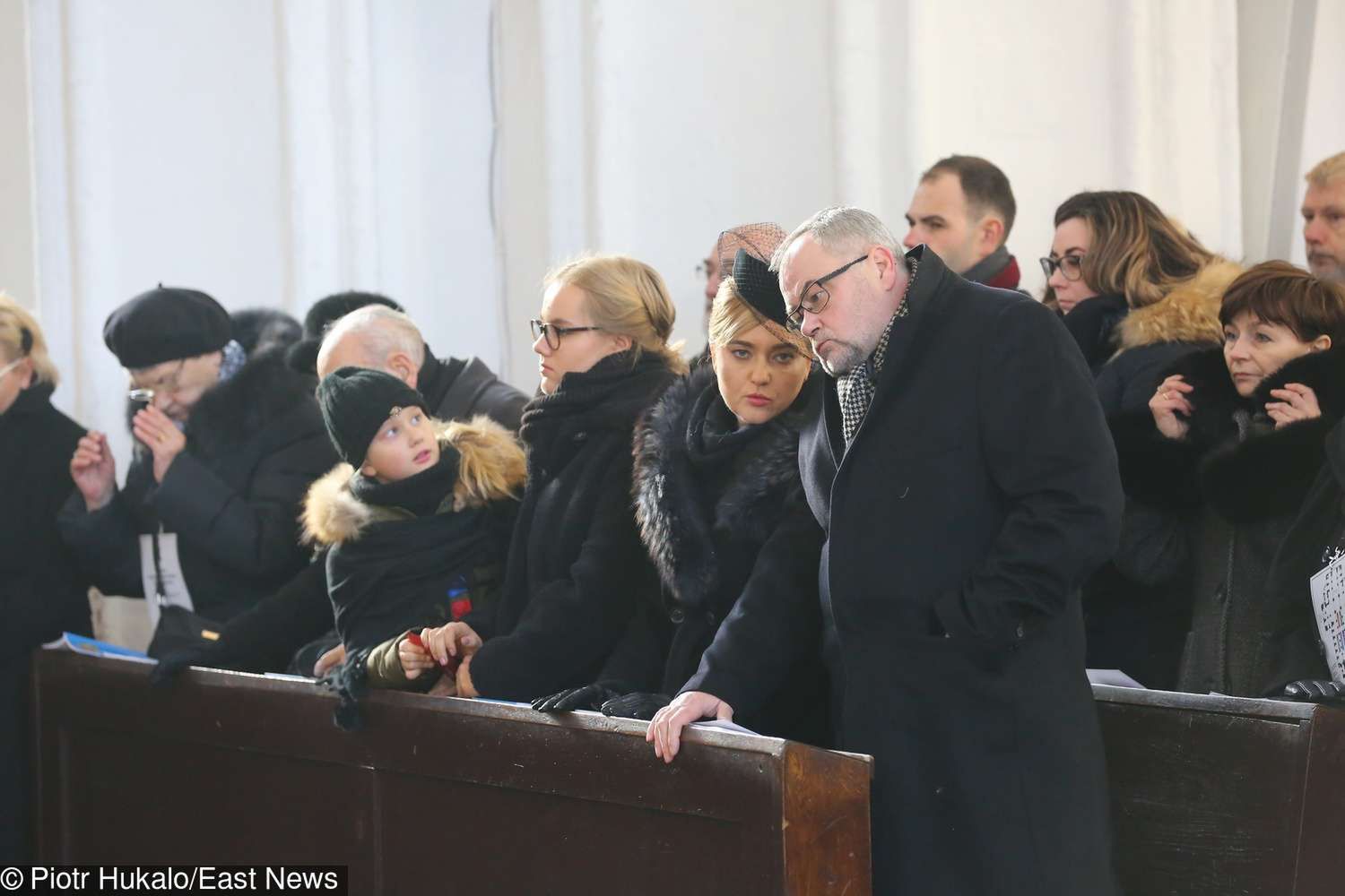 Rodzina Pawła Adamowicza na pogrzebie