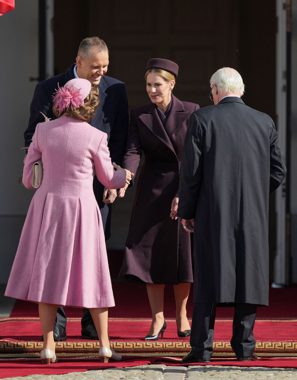 Karol i Marta Nawroccy, król Gustaw XVI, królowa Sylwia