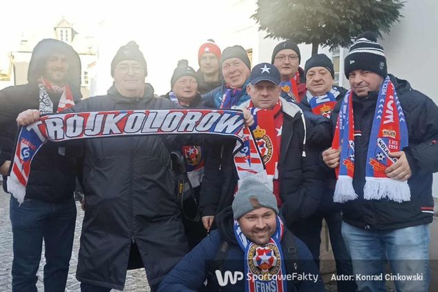 Kibice Górnika Zabrze i Wisły Krakow