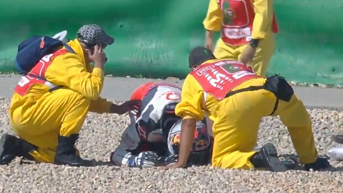 Zdjęcie okładkowe artykułu: Twitter / MotoGP / Na zdjęciu: Jorge Martin po wypadku