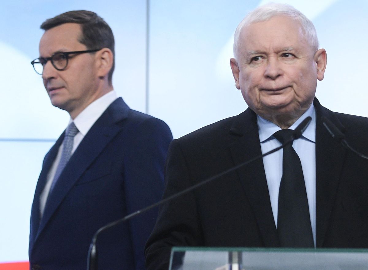 Mateusz Morawiecki i Jarosław Kaczyński