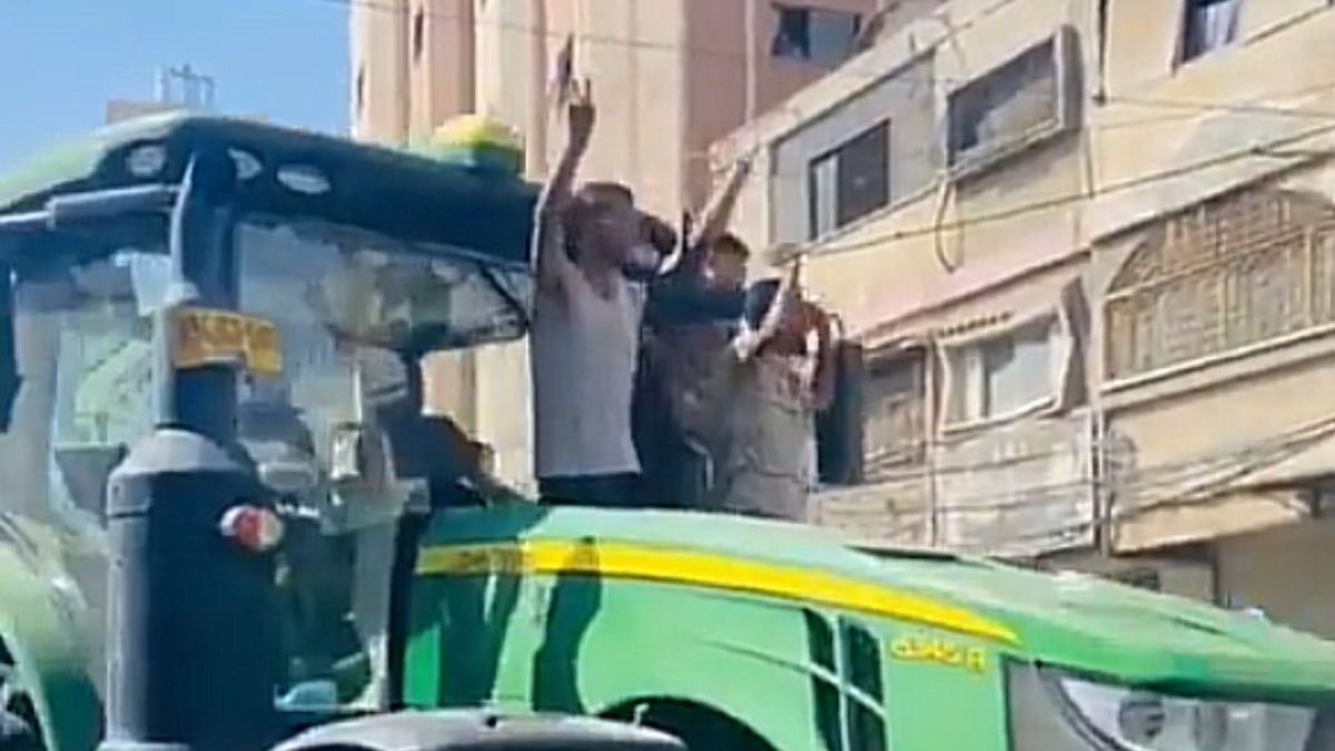 Film ze skradzionym przez Palestyńczyków traktorem obiega sieć