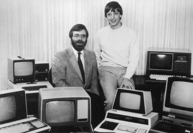 Współzałożyciele Microsoftu - Paul Allen i Bill Gates (Fot. Liveinternet.ru)