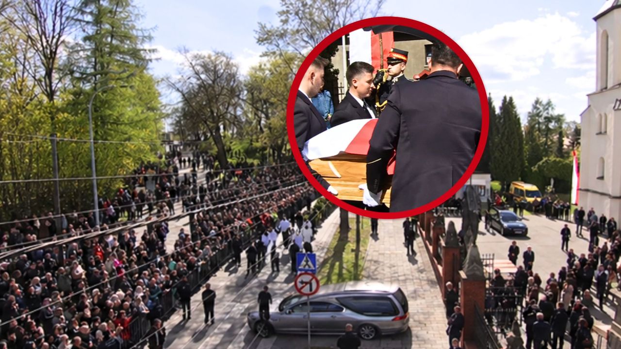 Tłumy czekały pod kościołem. Tak wyglądała ostatnia droga Litewki