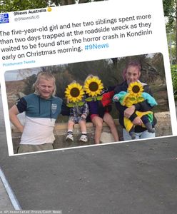 Trójka dzieci uwięziona we wraku auta. Obok ciał rodziców