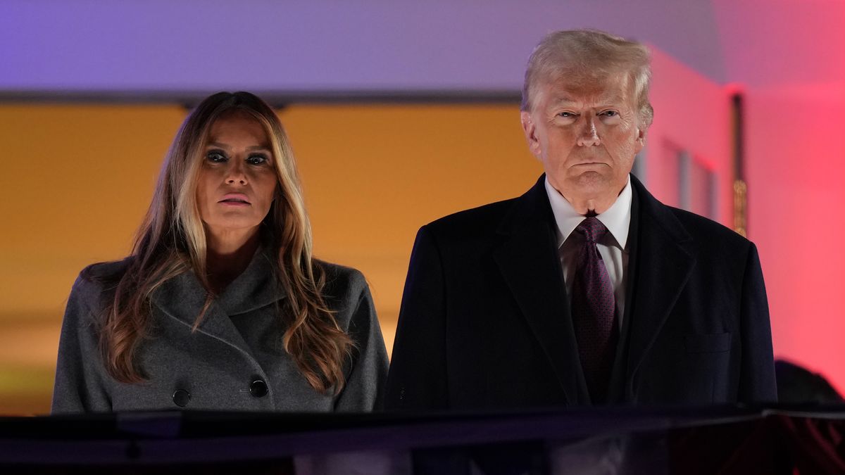 STERLING, VIRGINIA - JANUARY 18: President-elect Donald Trump and his wife Melania Trump attend a private party and fireworks show at Trump National Golf Club on January 18, 2025 in Sterling, Virginia. Trump has arrived in the Washington, DC region ahead of his inauguration ceremony on January 20 which has been moved inside the U.S. Capitol as temperatures are expected to be the coldest in forty years. (Photo by Andrew Harnik/Getty Images)