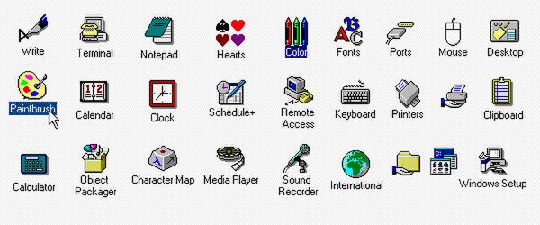 Klasyczne ikony Windows 3.x