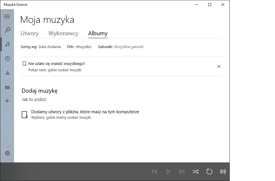 Muzyka Groove – po co komu Windows Media Player?