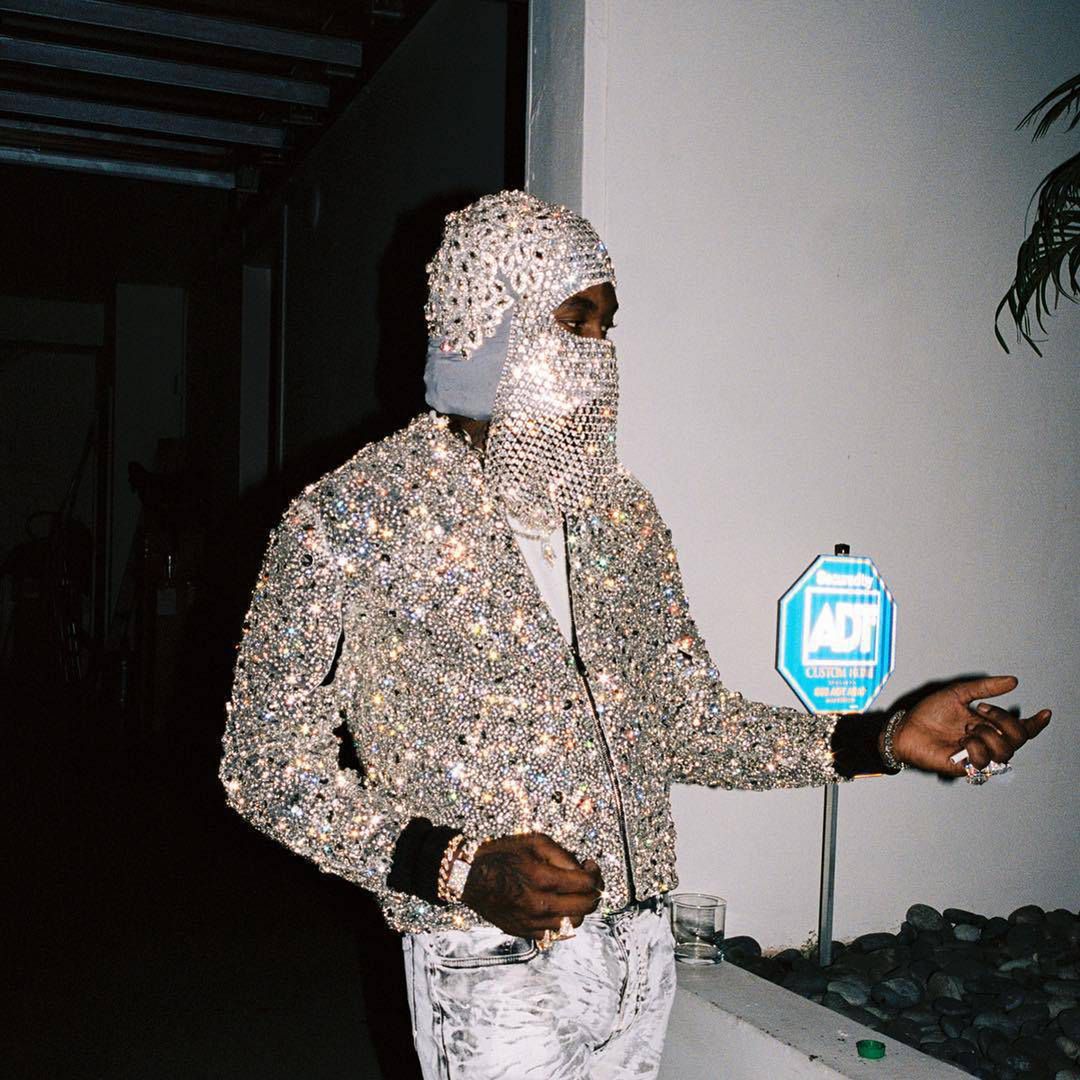 Offset w masce, Instagram