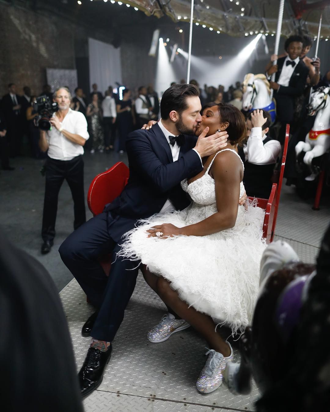 Serena Williams w sukni ślubnej