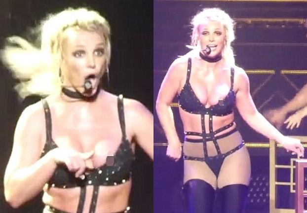 Britney Spears WYSKOCZYŁ SUTEK w trakcie występu (FOTO)