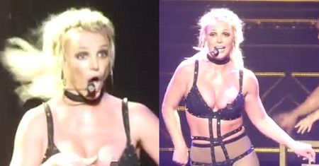 Britney Spears WYSKOCZYŁ SUTEK w trakcie występu (FOTO)