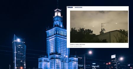 Tajemnicze światła nad Warszawą. Co naprawdę widzieli mieszkańcy?