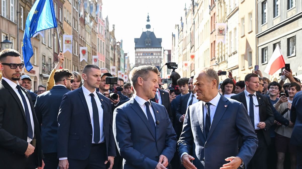 Donald Tusk i Peter Magyar